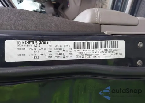 2013 Dodge Durango Crew z USA, uszkodzony, nr VIN 1C4RDHDG9DC538718